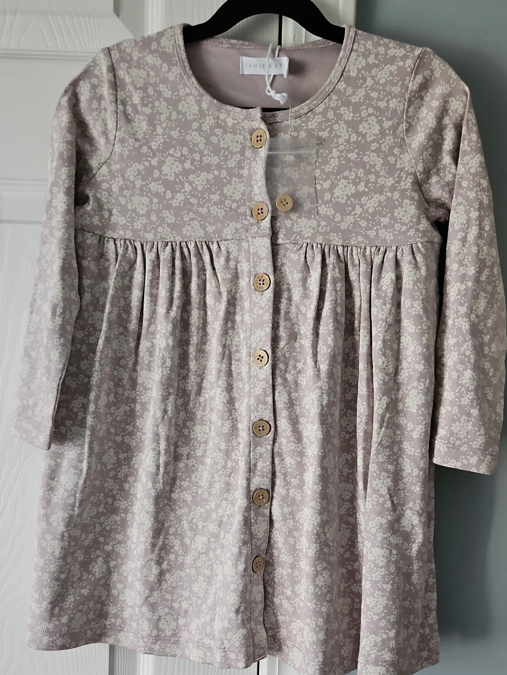 Jamie Kay Mauve Floral Button Dress